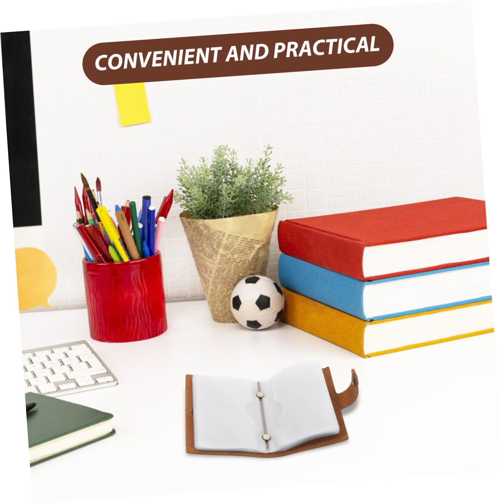 WOONEKY Slim Leather Card Holder Genuine Leather Wallet Id Card and Coin Pouch Business Case Credit Bag