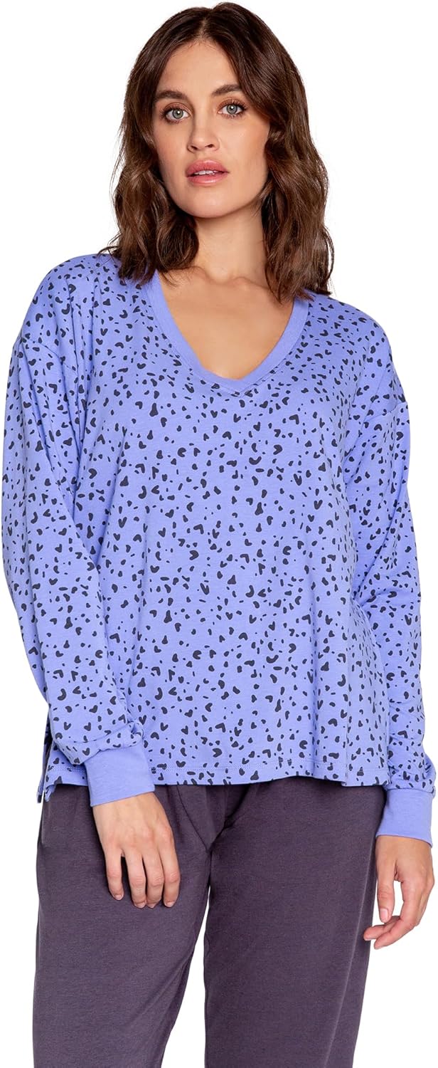 PJ Salvage Womens Loungewear Molly Modal Long Sleeve Top - Image 4