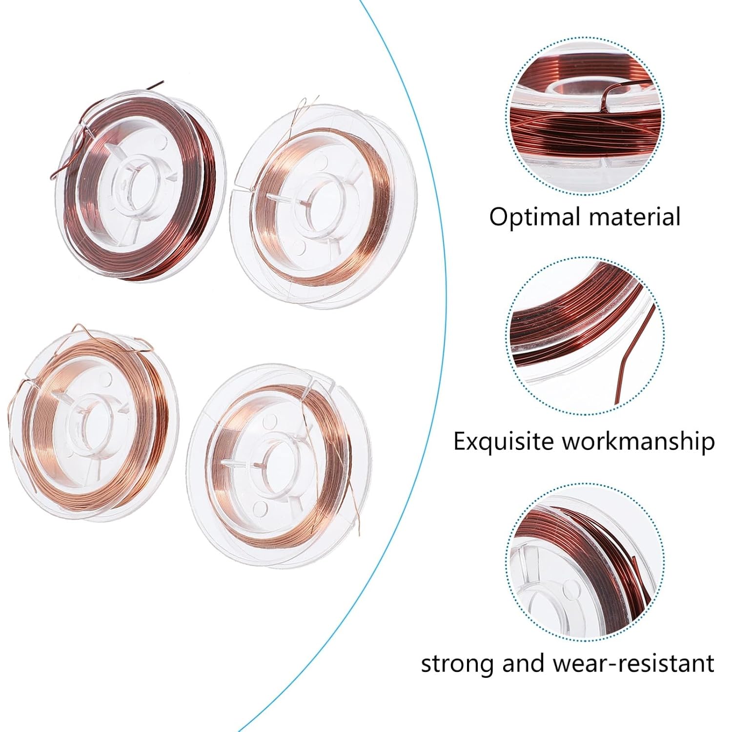 Enameled Copper Magnet Wire 4 Rolls 10m DIY Accessories