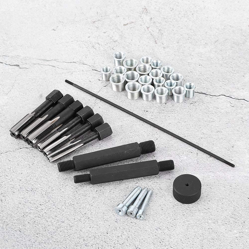 EBTOOLS para Alambre de bujía de precalentamiento Kit de reparación de Alambre de bujía, 33pcs Kit de reparación de Alambre de bujía de precalentamiento
