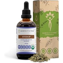 Hyssop USDA Organic | Alcohol-Free Extract, High-Potency Herbal Drops | Made from 100% Certified Organic Hyssop Hyssopus officinalis Dried Herb 4 oz