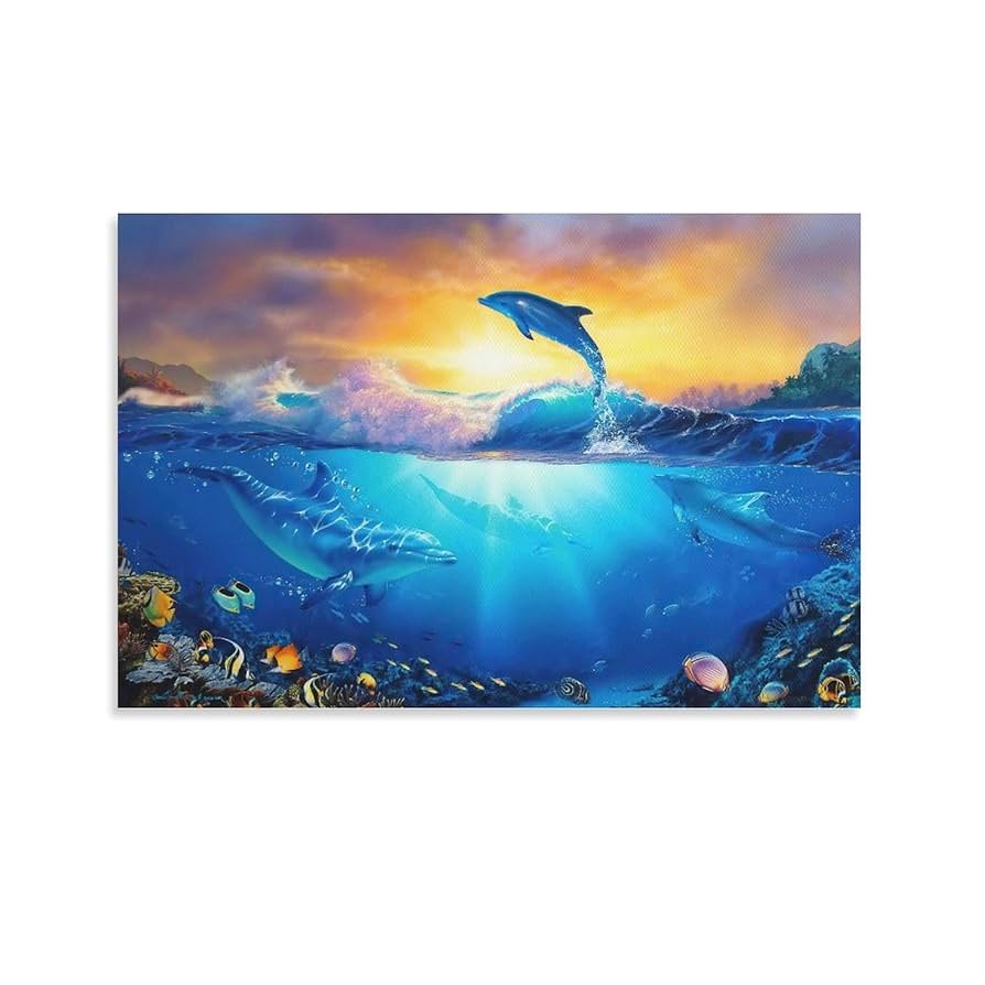 ラッセン　ポスター　60×90  海  イルカ　アート ラッセン ポスター 60×90 海 イルカ アート ラッセン ポスター
