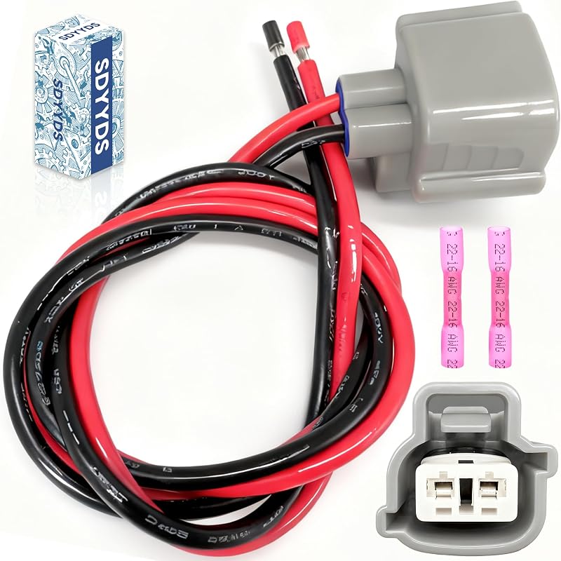 Chicote elétrico com conector para bomba do lavador do para-brisa SDYYDS – 430 mm