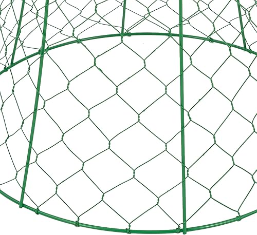 Miniatura 8 de Paquete de 5 Cloches de alambre de pollo para jardín, 12.99 pulgadas de profundidad x 15.75 pulgadas de alto, protectores y cubiertas de plantas, de
