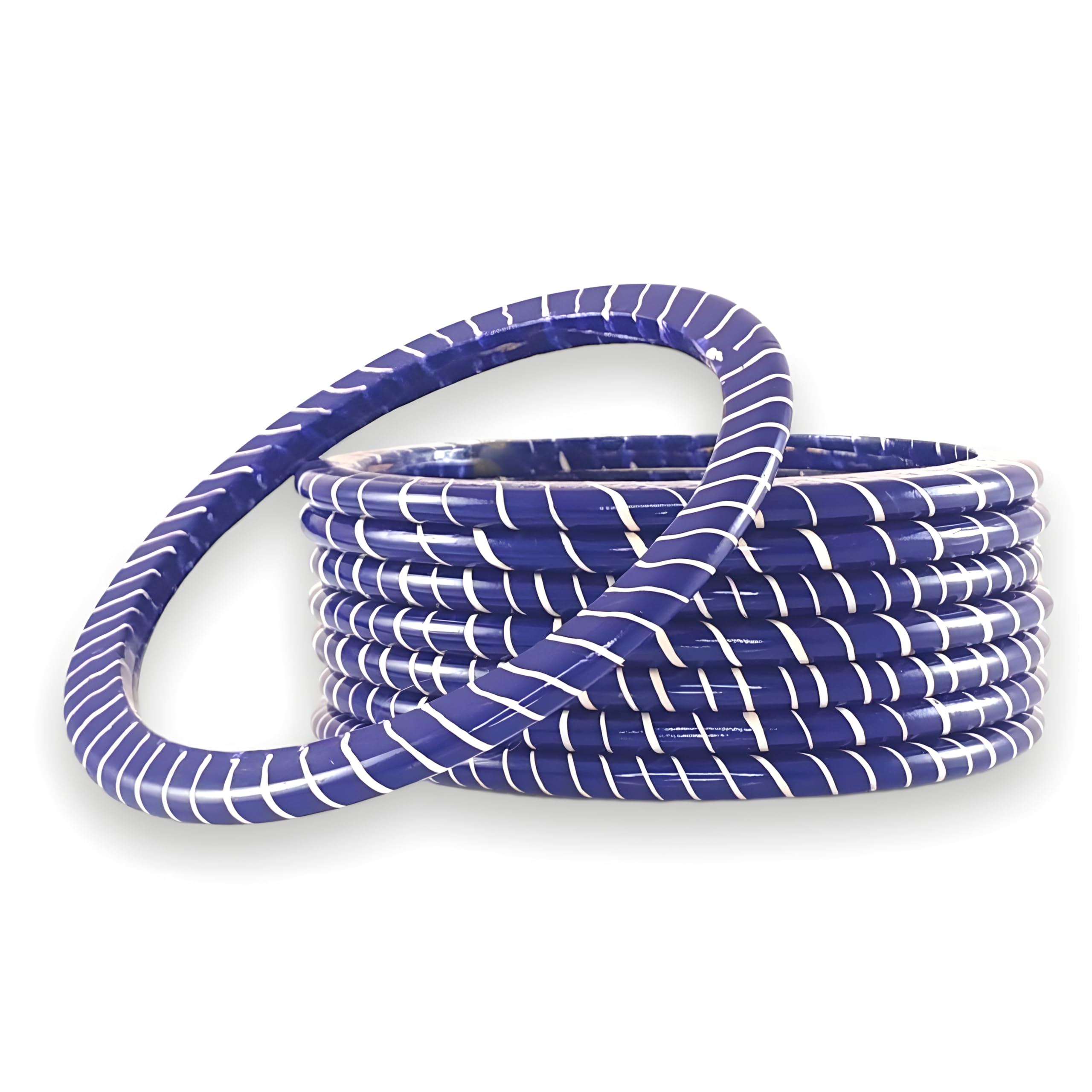 Praavya Lac Bangle Set For Women and Girls | Jaipuri Lehariya Lakh Chudi Set | Rajasthani Traditional Design | Blue Bangles | Set of 8 (Blue, 2.6) (B0BGM5PMWC) Amazon Price History, Amazon Price Tracker