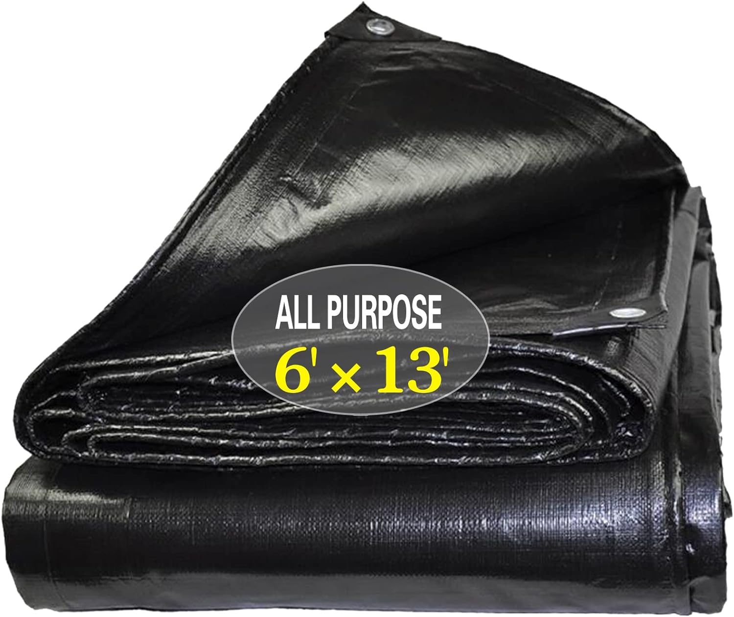Tarps Heavy Duty Waterproof 6x13ft,TEZONG Poly Tarp Multipurpose