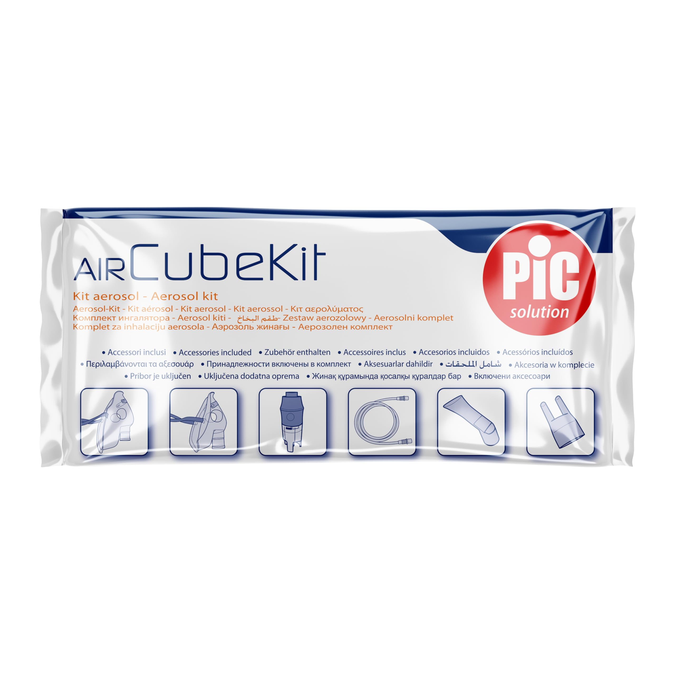 Pic solution Kit Air Cube Aerosol per aersolo Air Cube Pic, Bianco, Blu, Trasparente