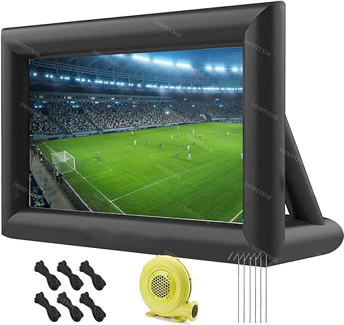 Inflatable Movie Projector Screen,Inflatable Movie Screen Outdoor Theater Blow Up,Large Blow up Screens Front Rear Projection,for Backyard Movie