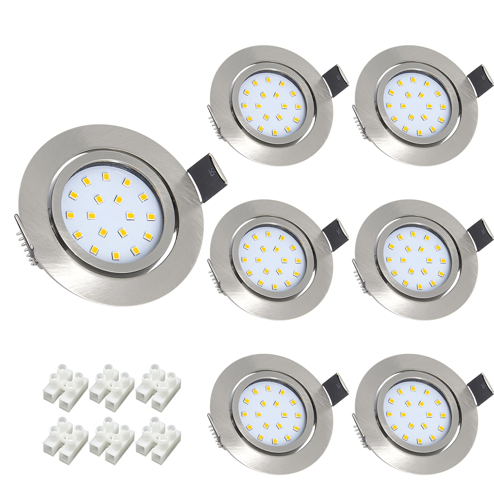 Ultra Slim Recessed Ceiling Downlight - 6W Warm White LED - B&Q - View #4