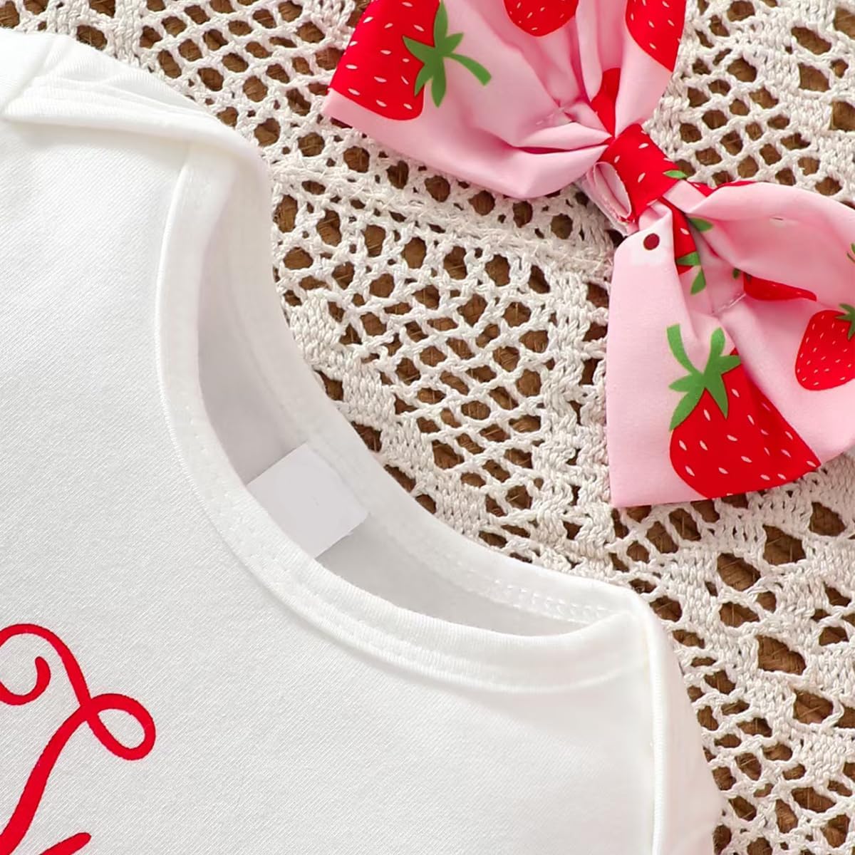 Baby Girls 1st Birthday Outfits Short Sleeve Romper Tutu Skirt Sets with Headband One Year Old Girl Clothes - Image 5