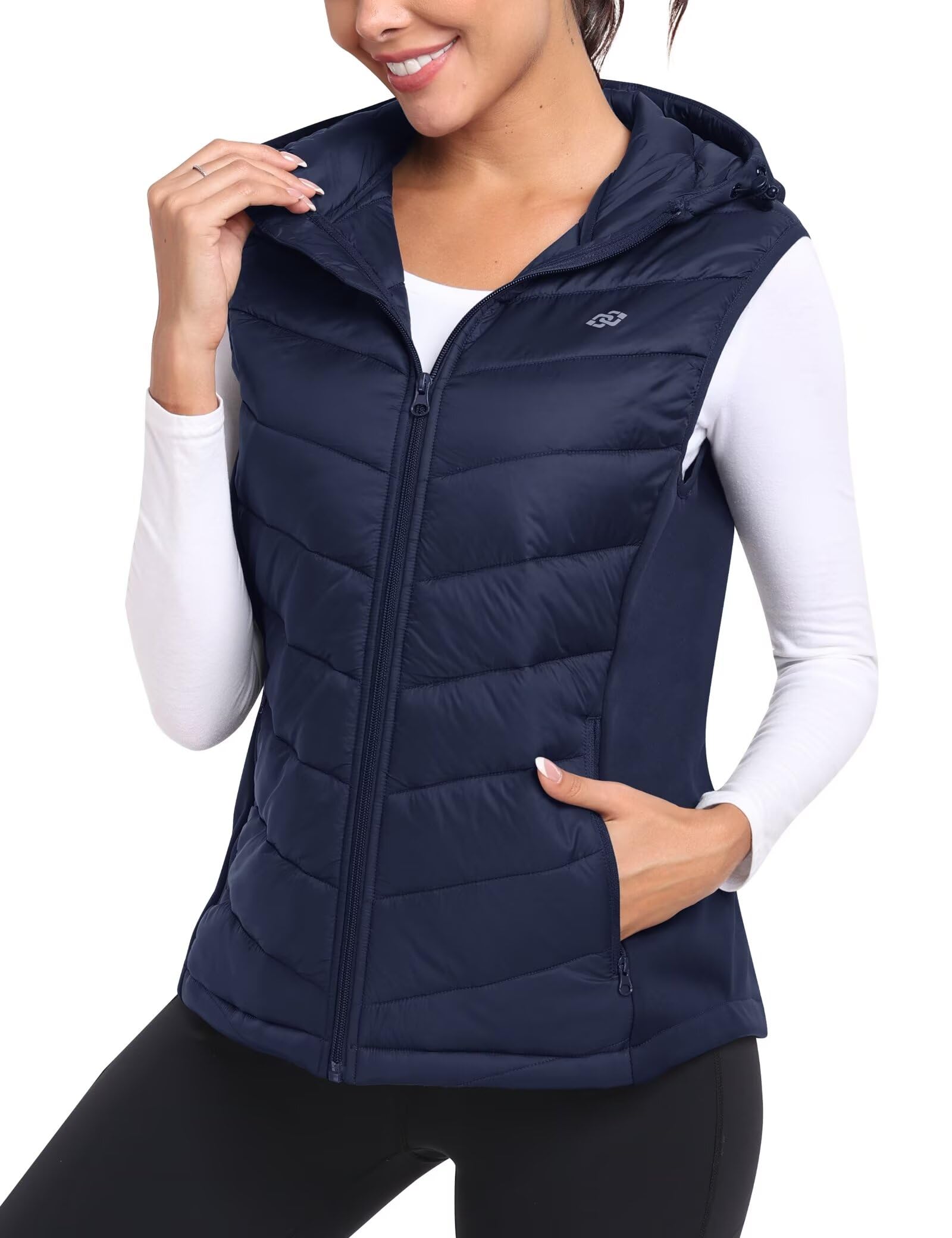 MoFiz Steppweste Damen Leicht Weste Daunenweste damen Ärmellos Weste Übergangsjacke für Outdoor, Wandern, Reisen
