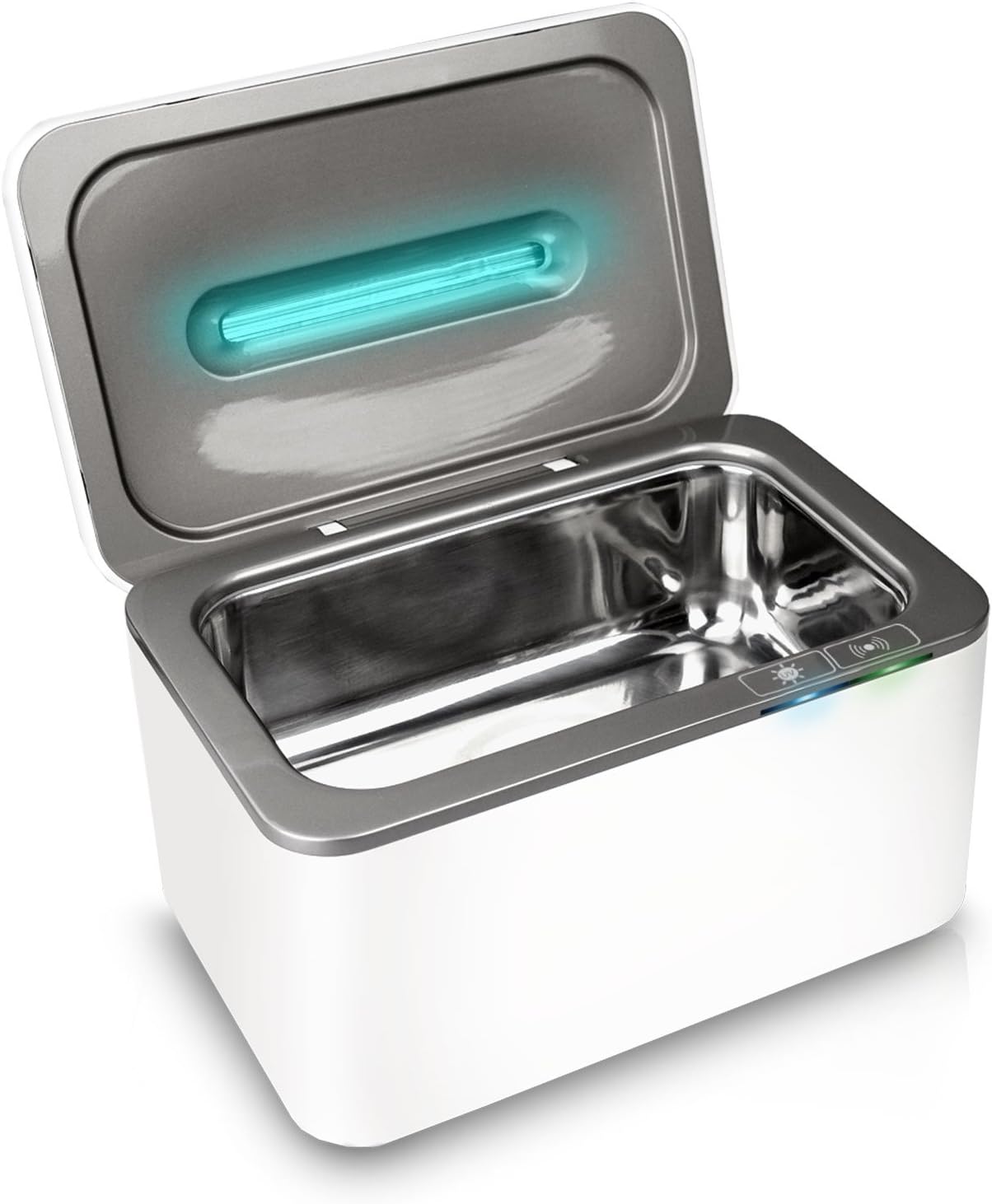InvisiClean Ultrasonic Cleaner & UV-C Light - Cleaning Machine for Engagement Rings, Mouth Guards, Parts - Cleaner for Cell Phones, Makeup Brushes, Nail Tools