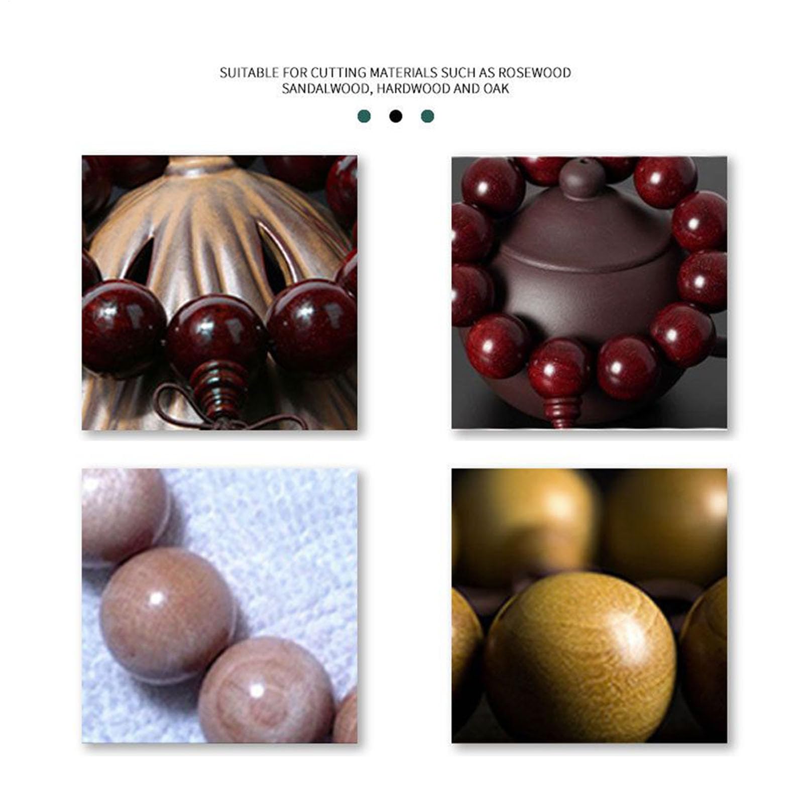 Kit de fresado de de madera: herramienta versátil para trabajar la madera, juego de 6 cortadores robustos, regulares, perforación controlada para decorativas, acabado artesanal cuidadoso | fabricac
