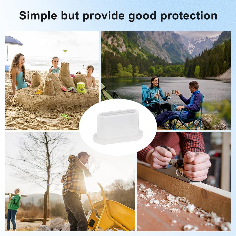 GORGECFAFT 1 Box 60Pcs Clear USB-C Dust Plugs Soft Silicone Type-C Phone Charging Port Cover Anti Dust Plugs Waterproof USB C Charging Port Protector Accessories for Any USB Type C Charging Port image 5