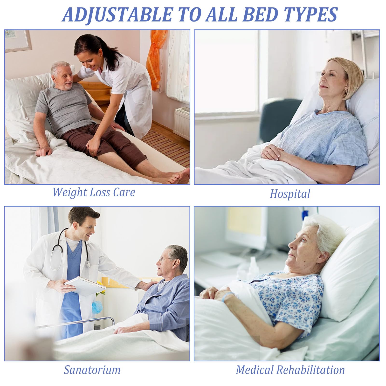 Almohadilla de Cama de Posicionamiento para Pacientes, Sábana de Traslado con Asas, Oxford Tabla de Transferencia de Pacientes para Ancianos y Discapacitados