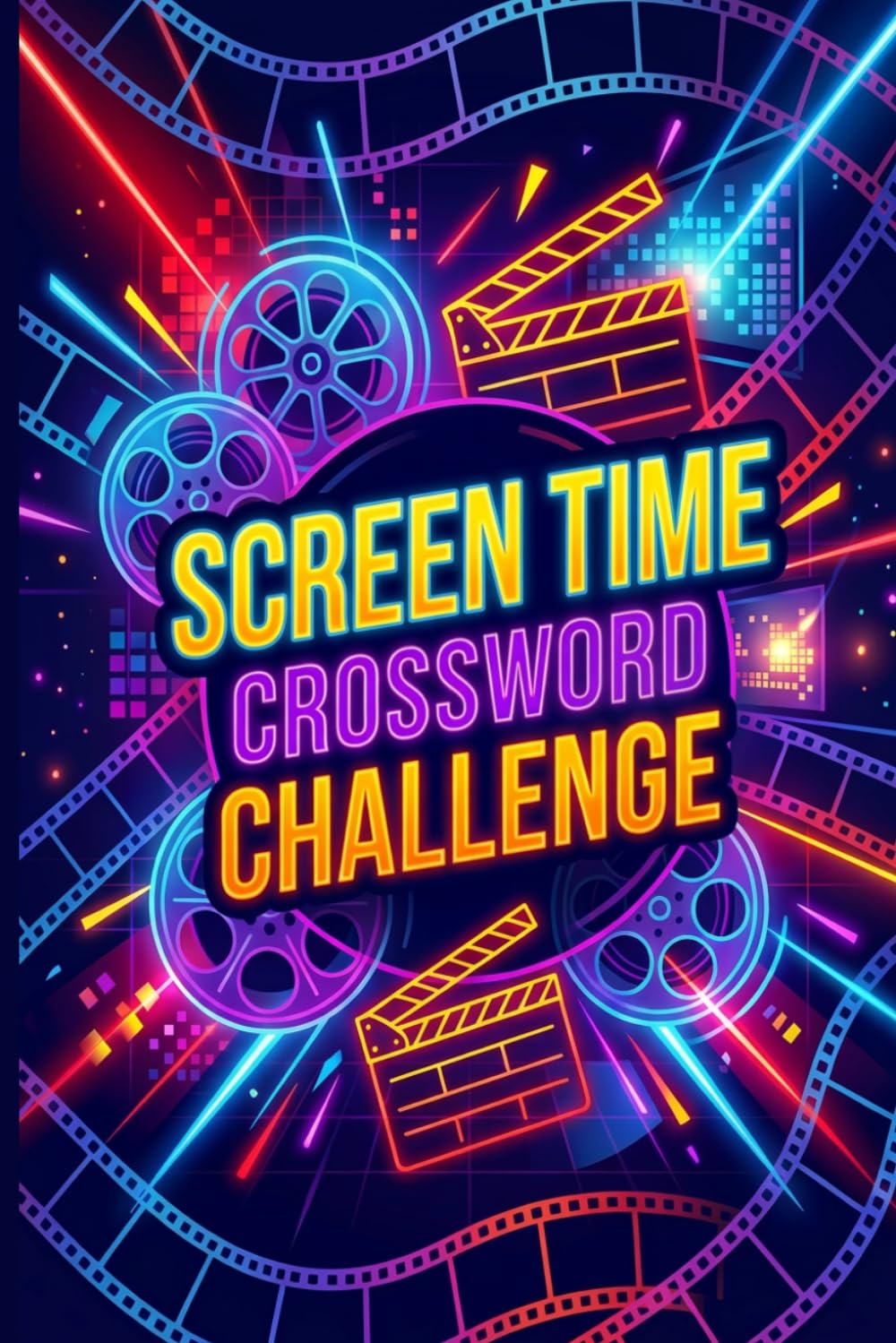 Screen Time Crossword Challenge: 60 Fun Crossword Puzzles Inspired by Movies and TV for Relaxing and Brain Exercise