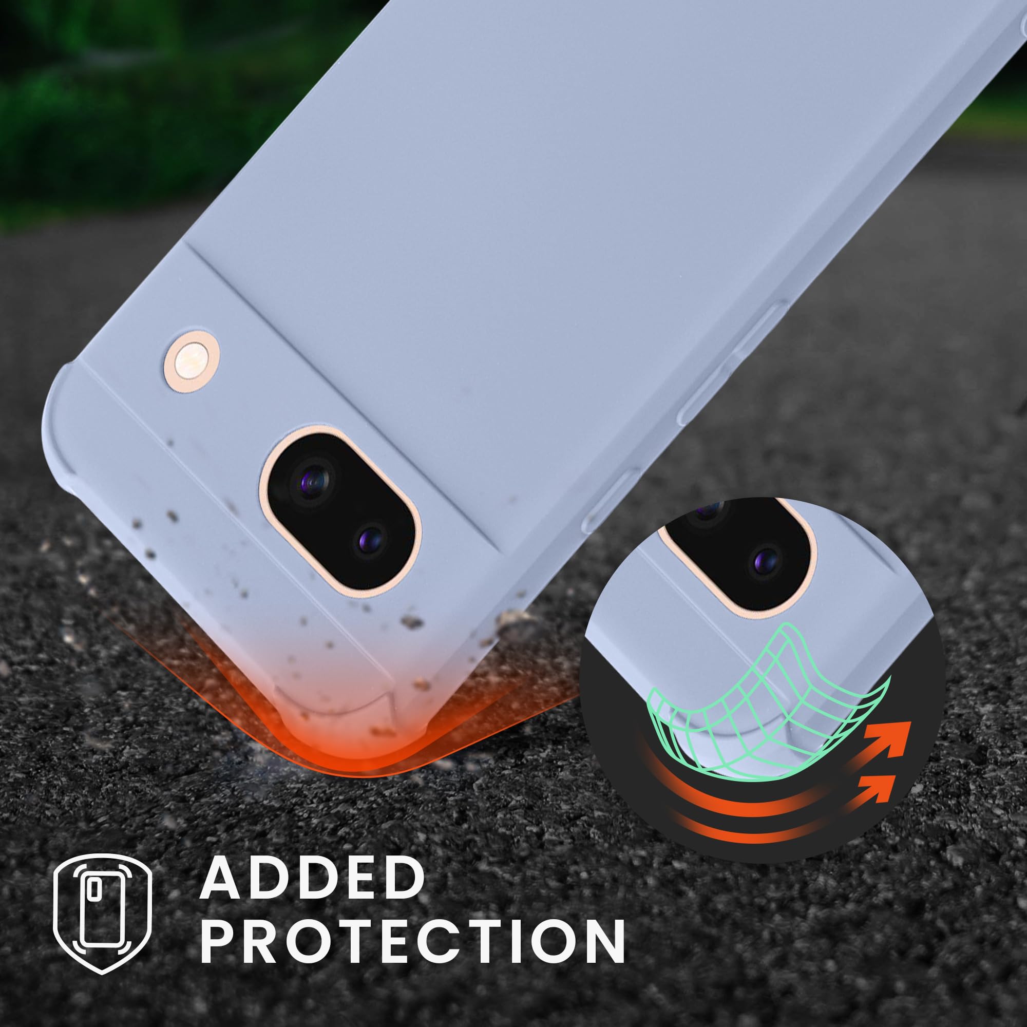 Coque Google Pixel 8 Avec Collier - Housse Silicone Lavande - Portabilité Main Libre - Protection Anti-Chocs