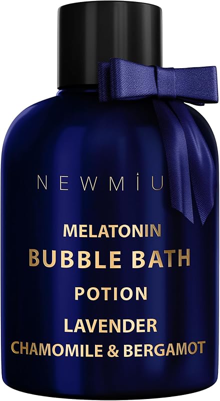 Espuma para banho New Miuz com fragrância de lavanda, camomila e bergamota