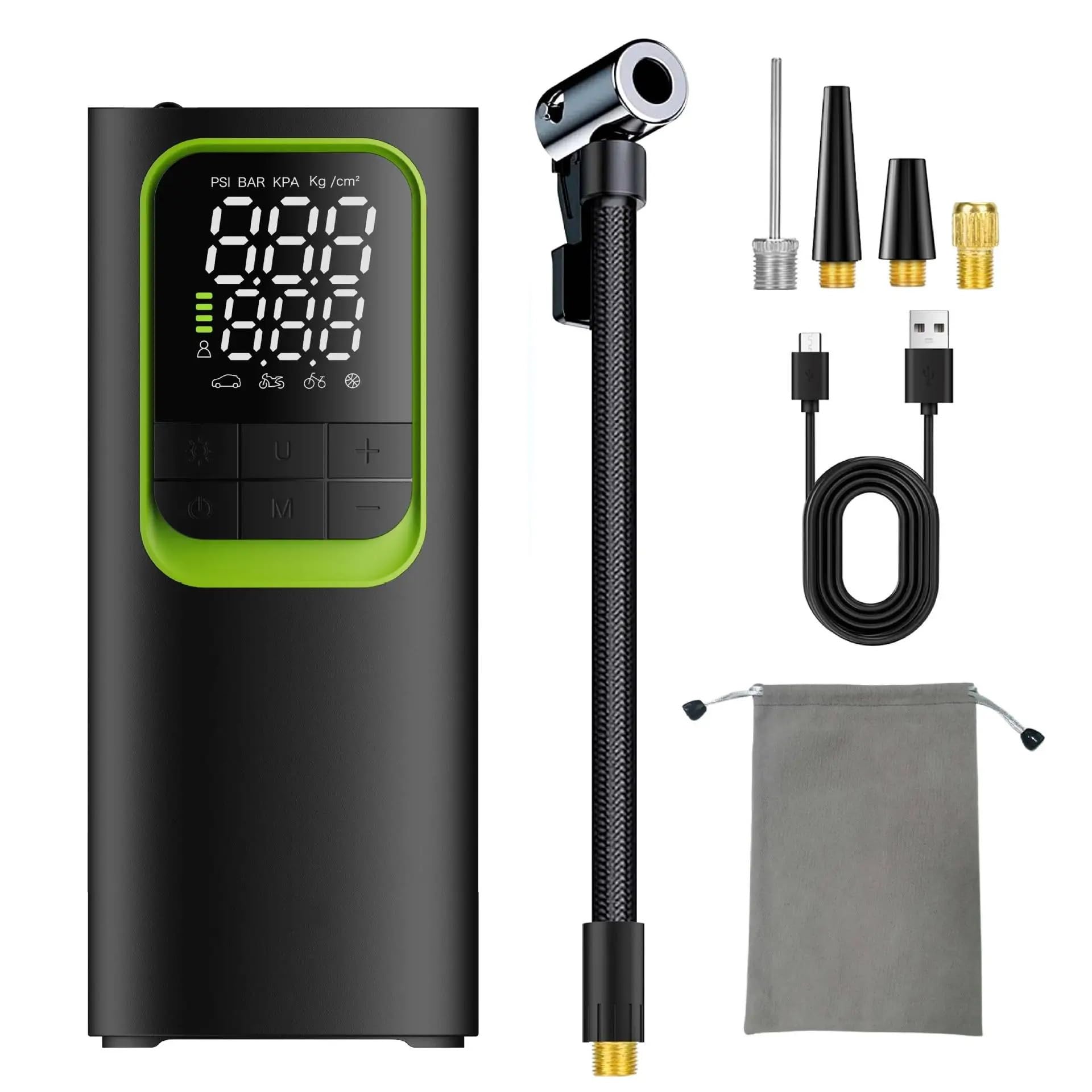 Compresseur Air Gonfleur de Pneu Portable Gonfleur Electrique