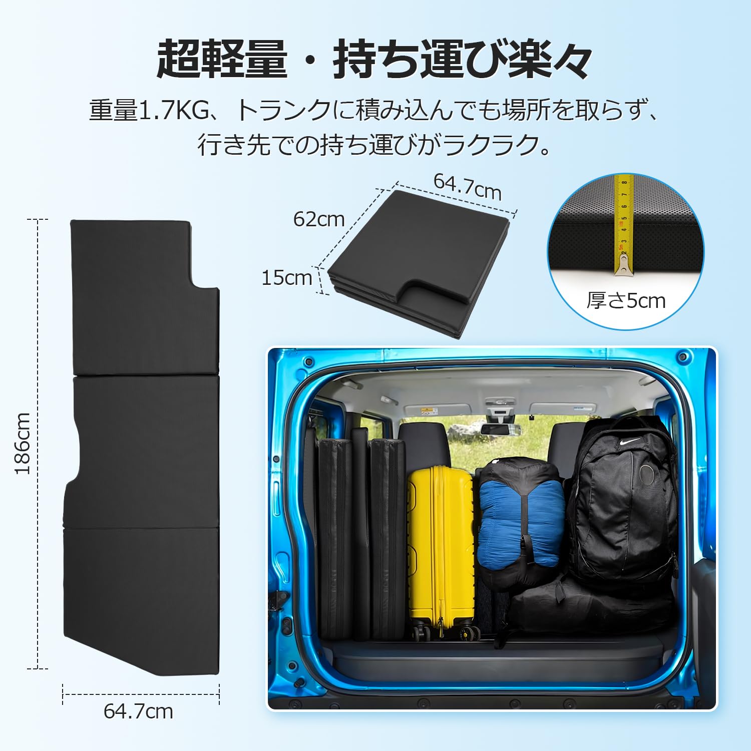 Amazon.co.jp: GIMUYA スズキ ジムニー JB64 JB74 車中泊マット