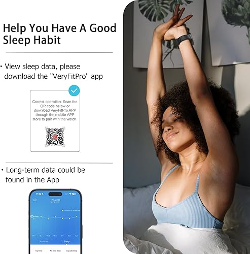 Miniatura 5 de Stiive Monitor de actividad física, reloj inteligente para hombres y mujeres, reloj de actividad con monitor de frecuencia cardíaca, podómetro,