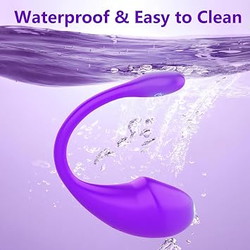 Portable Wireless Bluetooth Controlled Massager with Remote, Soft Silicone Body Design, 10 Vibration Modes for Stress Relief and Daily Relaxation Model-E012