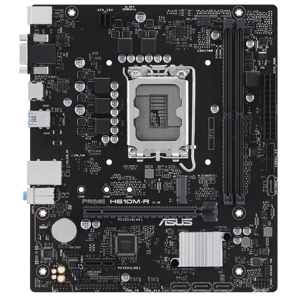 ASUS PRIME H610M-R-SI Intel H610 LGA 1700 micro ATX (PRIME H610M-R-SI)