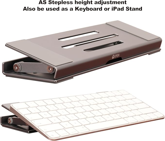 Soporte Plegable para Laptop de Aluminio Ajustable 3 en 1 miniatura 6