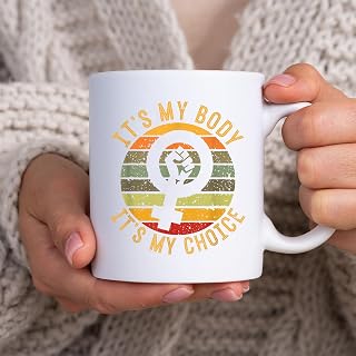 It's My Body It's My Choice Feminist Womens Feminist Vintage BlackMug, Tea Mug, Tea Cup, Coffee Cup