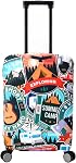 Travel Suitcase Cover Protector with Zippers for 18-22 Inch Luggage | TSA Approved Luggage Cover, Washable, Stretchy, S Size, Color, Exploring
