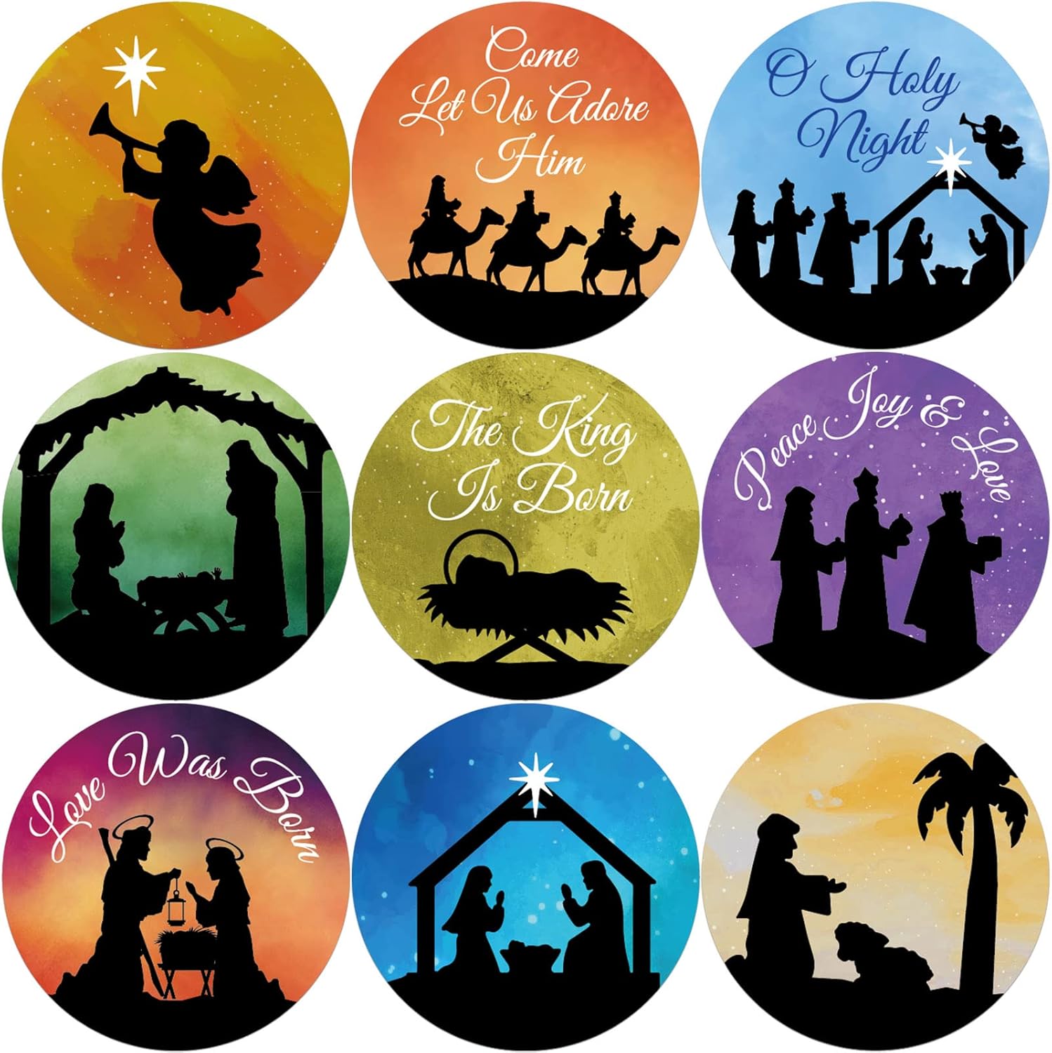 Nativity Stickers Religious for Kids Christmas Christian