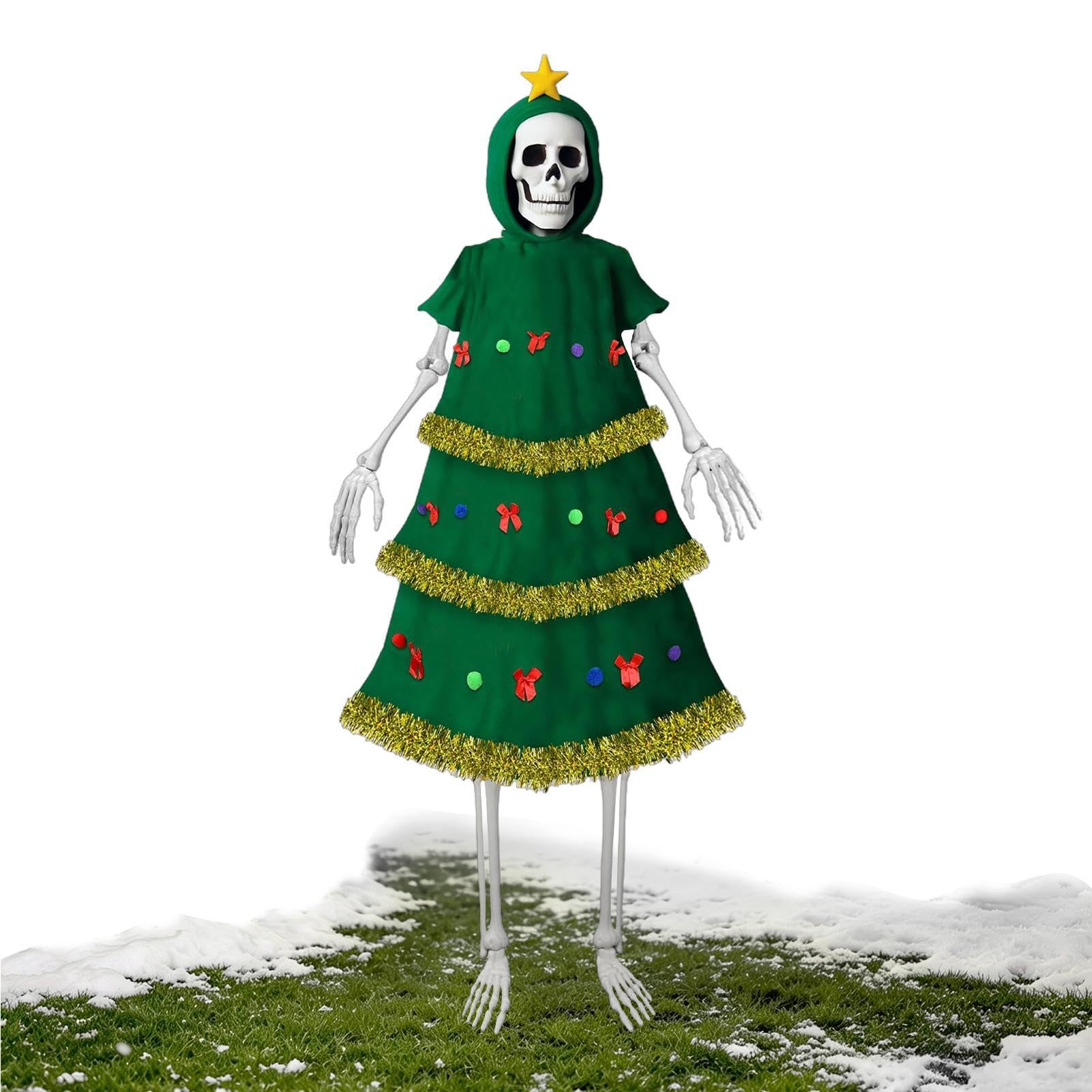 Costume da scheletro per albero di Natale - Decorazione per esterni da 8 pi