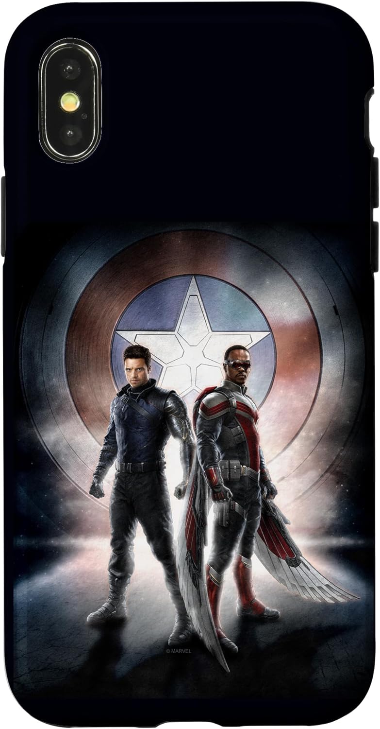 iPhone 13 Marvel Falcon & Winter Soldier Team Up Poster Shield Case