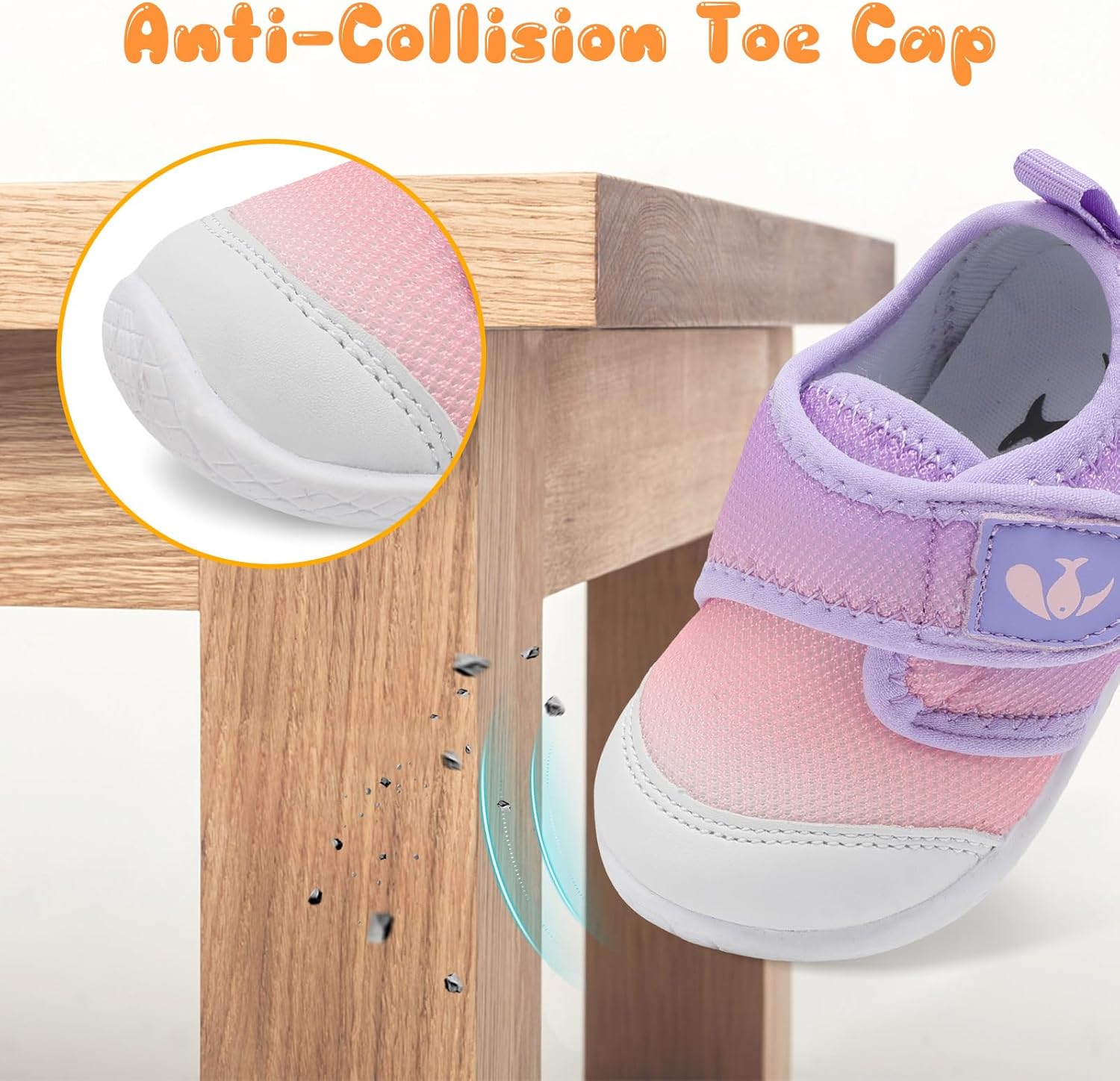 FEETCITY Baby First Walking Shoes Boys Girls Infant Sneakers Crib Shoes Breathable Lightweight Slip On Shoes - Image 3