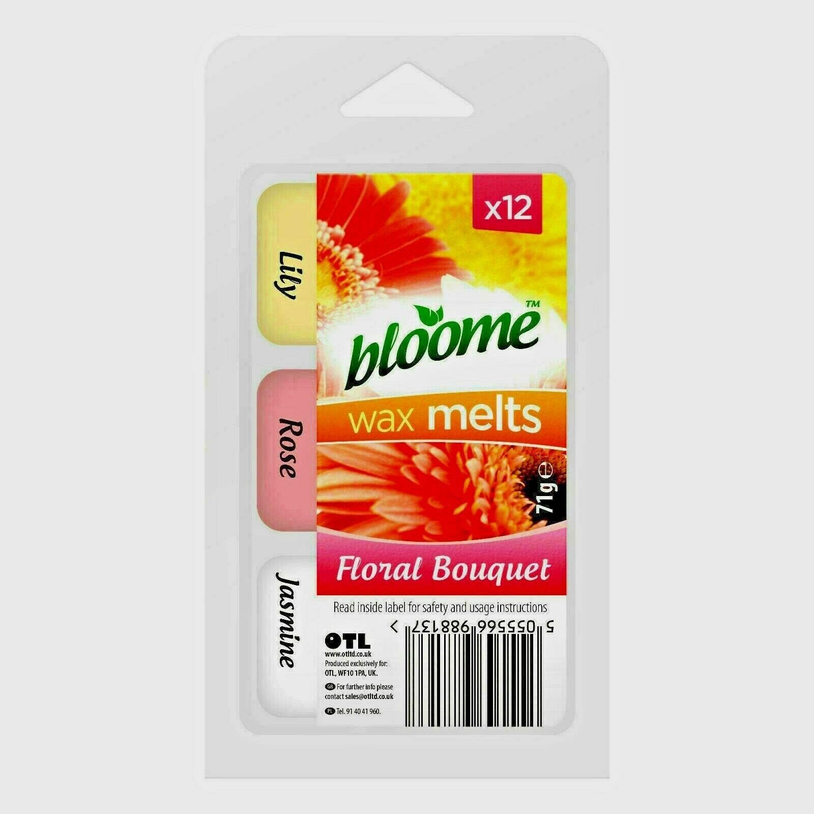 Bloome Wax Melts Scent Lily Rose Jasmine Perfume Fragrance Candle Oil Burners (12)