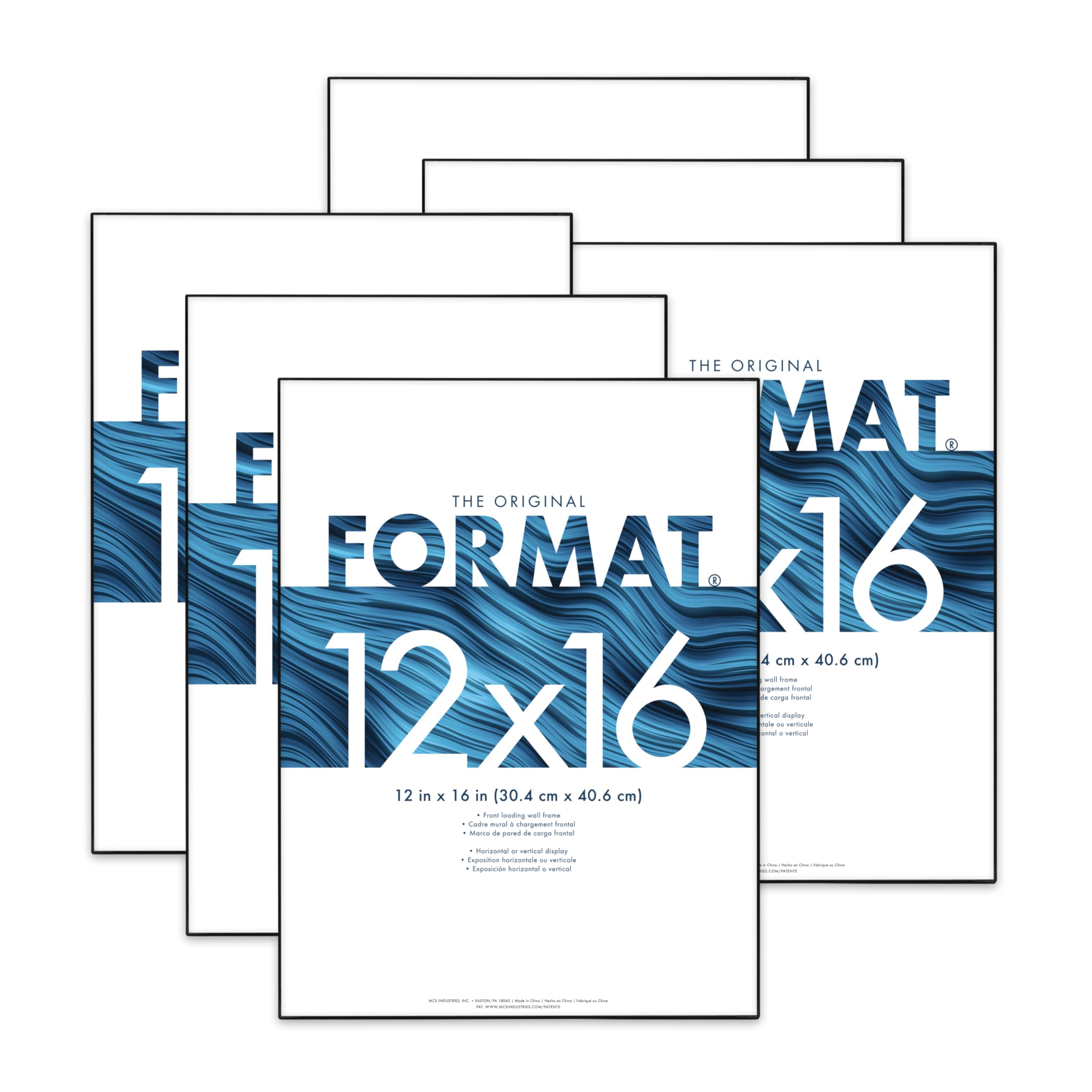 Format Frame 12x16 Black 6 Pack