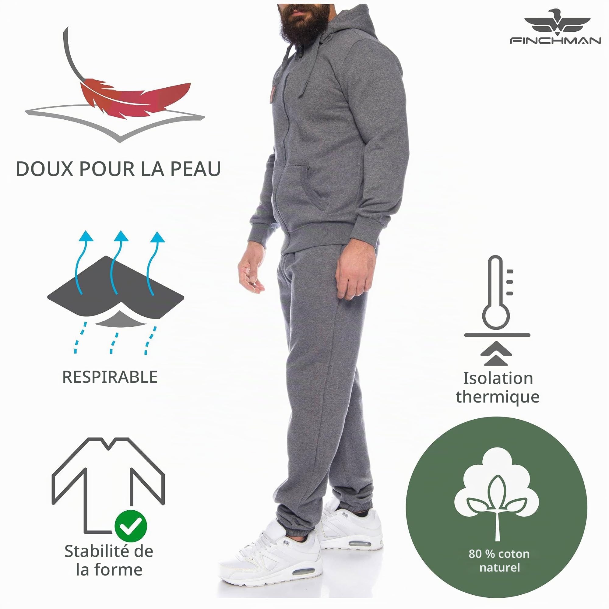 Finchman Finchsuit 1 Herren Jogging Anzug Trainingsanzug Sportanzug FMJS135