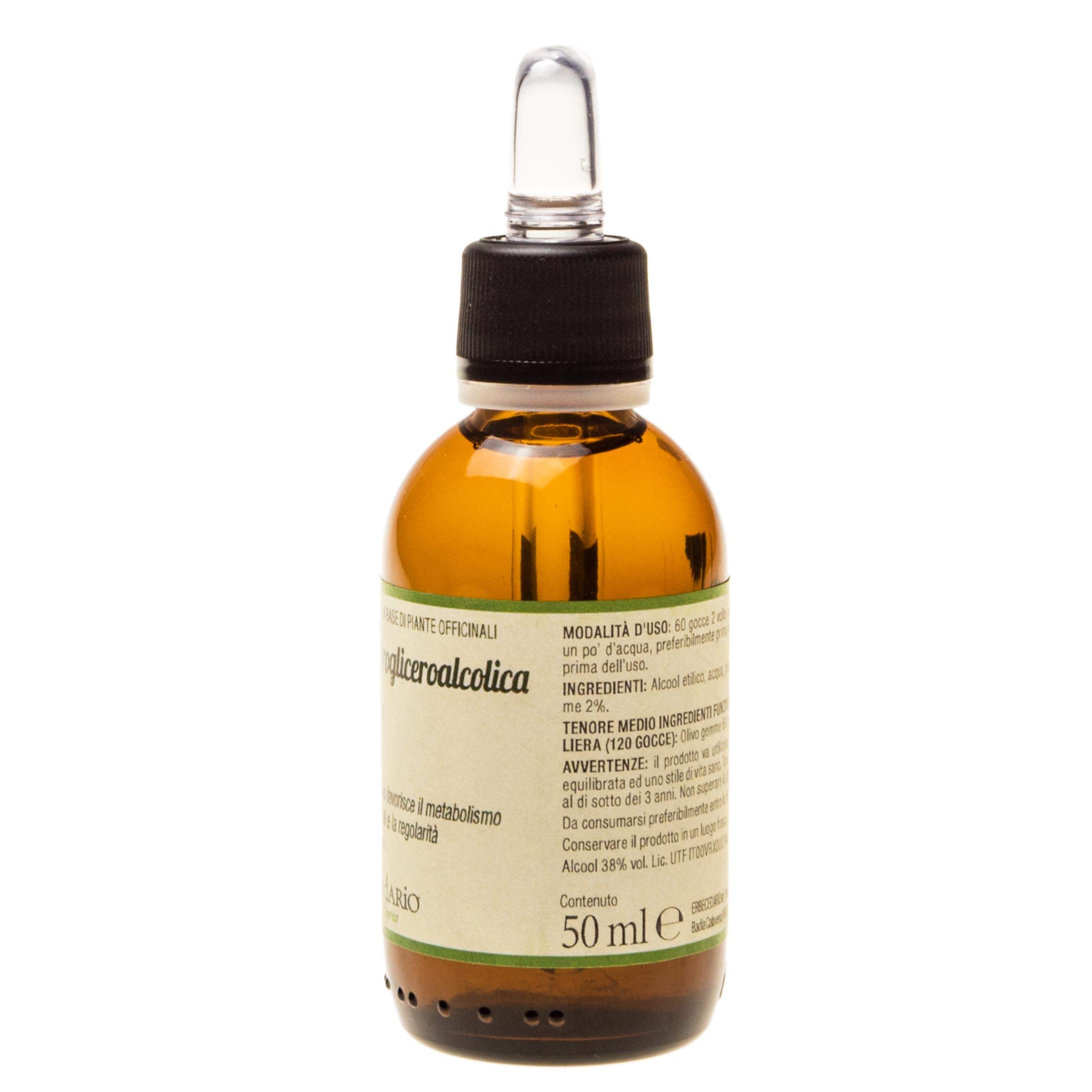 Olivo Gemmoderivato per il Metabolismo di Grassi e Zuccheri, Integratore Antiossidante per l'Apparato Cardiovascolare, favorisce la regolarità della Pressione Arteriosa, 50ml