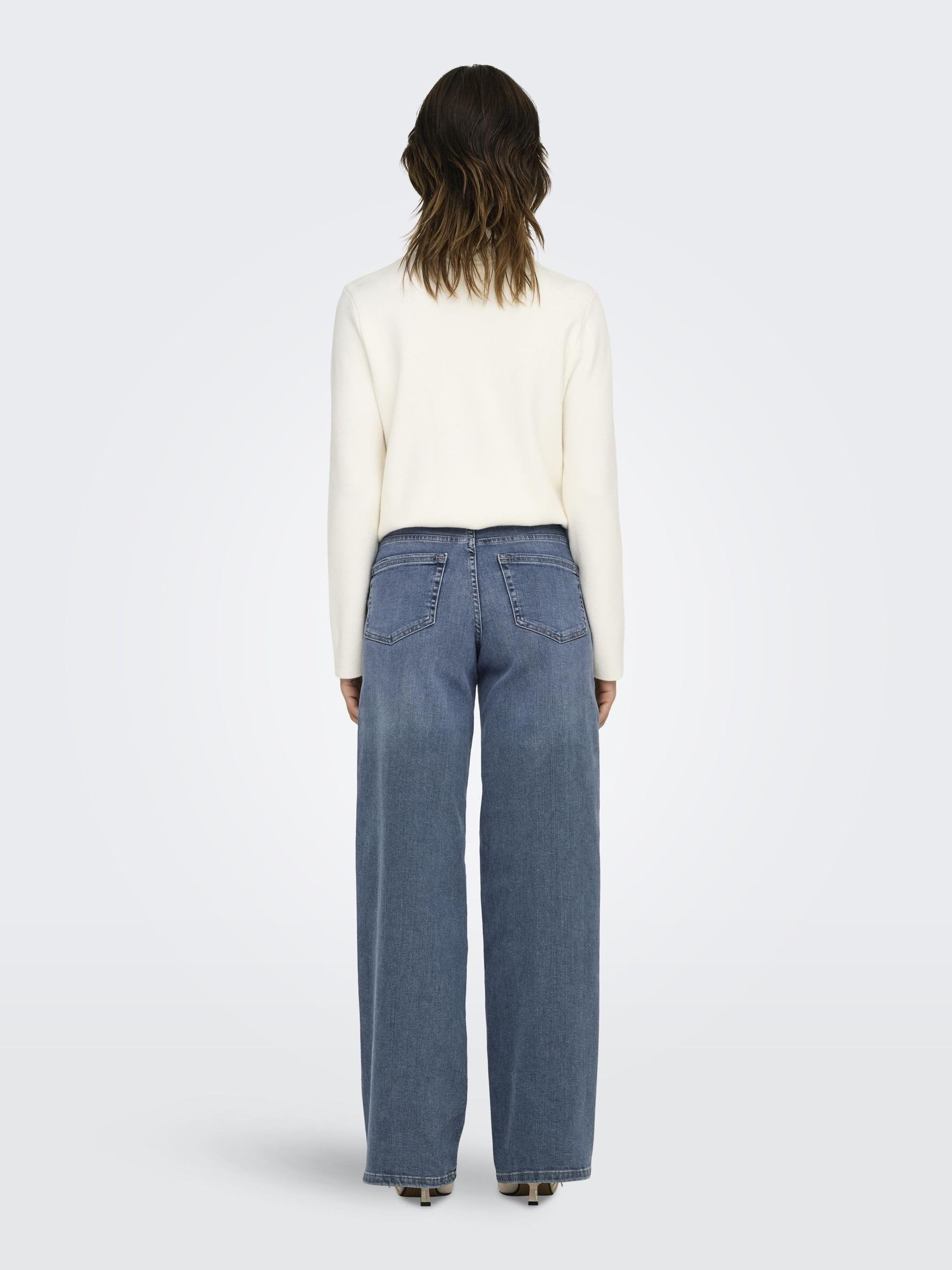 Only - Onlmadison Blush HW Wide DNM Tai853 Noos, Onlmadison Blush HW Wide DNM Tai853 Noos Donna