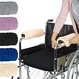 Vive+Wheelchair+Armrest+Cover+%28Pair%29+-+Memory+Foam+Sheepskin+Pad+for+Office+%26+Transport+Chair+-+Soft+Support+Cushion+Accessories+for+Padded+Arm+Rest%2C+Kids%2C+Adults+-+Comfort+Padding+Pressure+Relief