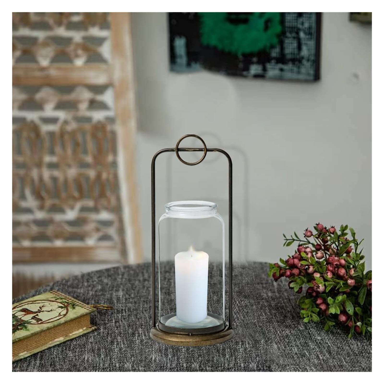 Kerzenständer Hängende Laternen mit klarem Glas for Hochzeiten Wohnaccessoires