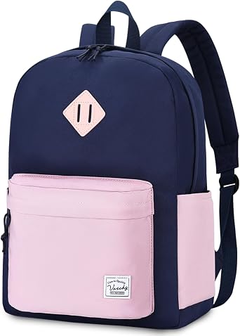 Vaschy Lightweight School Backpack, Water Resistant 20 Liters Backpack for Teen Girls Boys Rucksack for Men Women, Travel Backpack, Casual Daypack