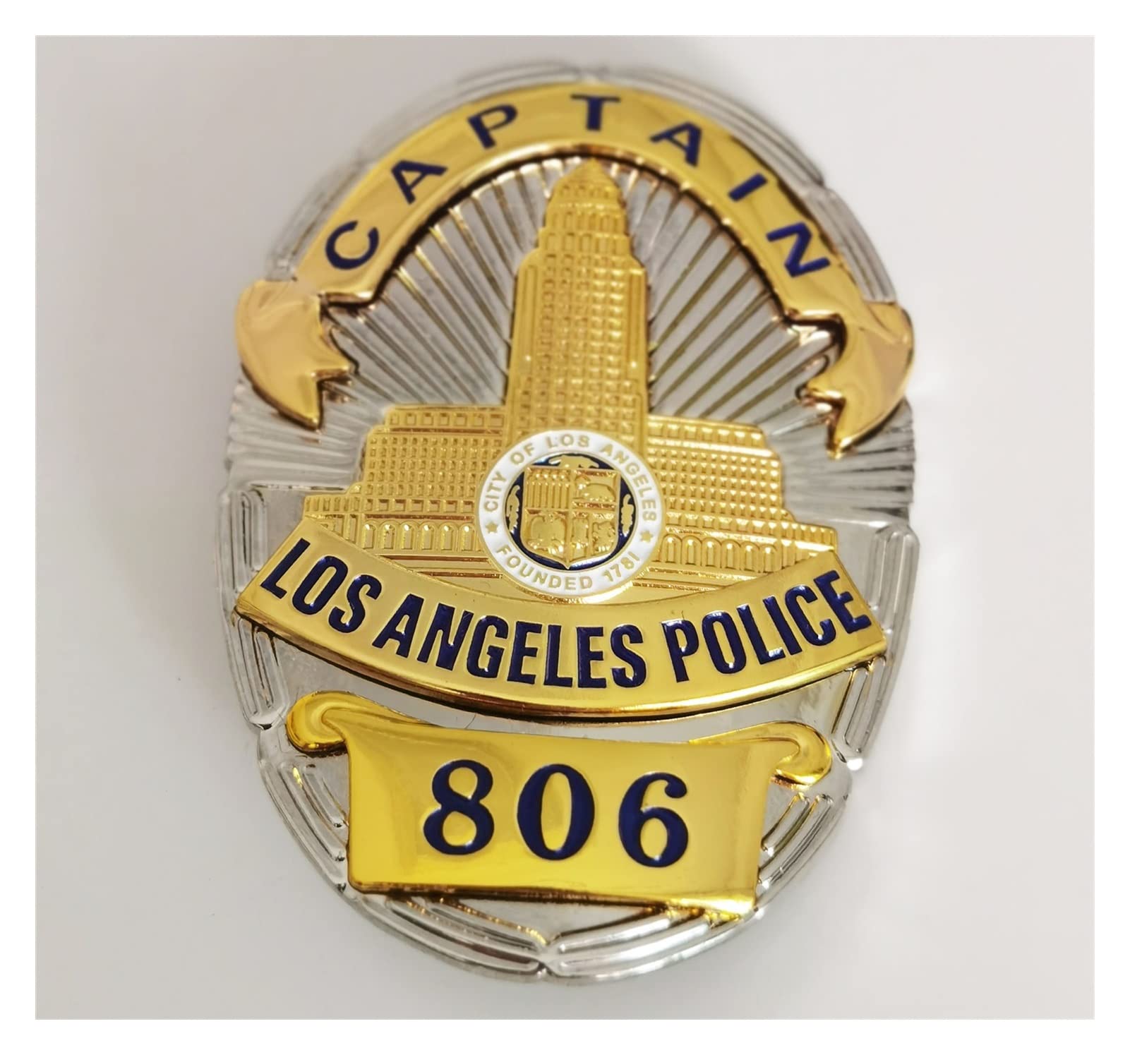 Amazon.co.jp: アメリカンロサンゼルスバッジ LAPD 探偵バッジNo