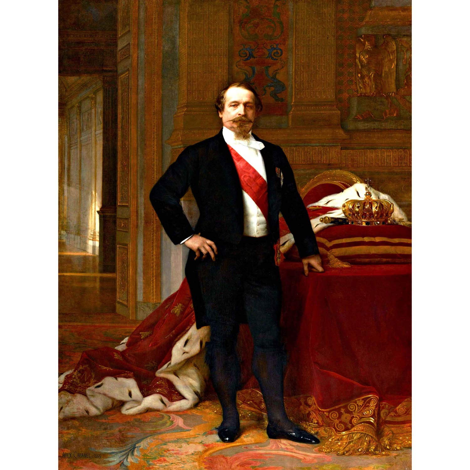 Bumblebeaver PAINTING PORTRAIT CABANEL EMPEROR NAPOLEON III FRANCE POSTER ART PRINT