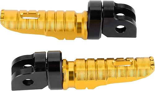 Miniatura 6 de Yctze Pares de reposapiés delantero izquierdo derecho para motocicleta MT‑03 MT‑25 MT‑07 MT‑09 R3 XJ6 (dorado)