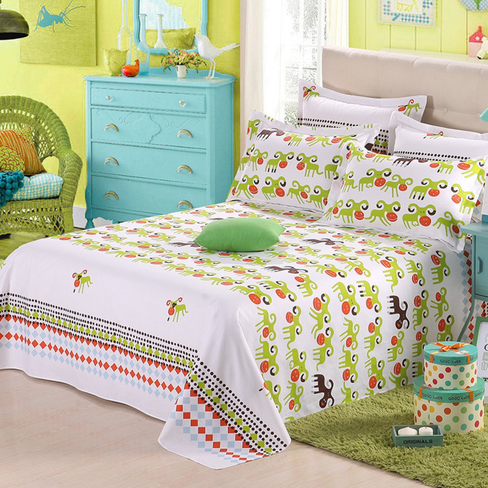Draps en coton grand format 230x250cm au tissage imprimé premium