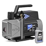 Orion Motor Tech A2L Vacuum Pump&comma; 3&period;5 cfm 1&sol;4 hp Single Stage Sparkless Ignition Proof Vacuum Pump for R1234yf R32 R134a R22 R410A with 15 Micron Ultimate Vacuum&comma; Auto HVAC Vacuum Pump