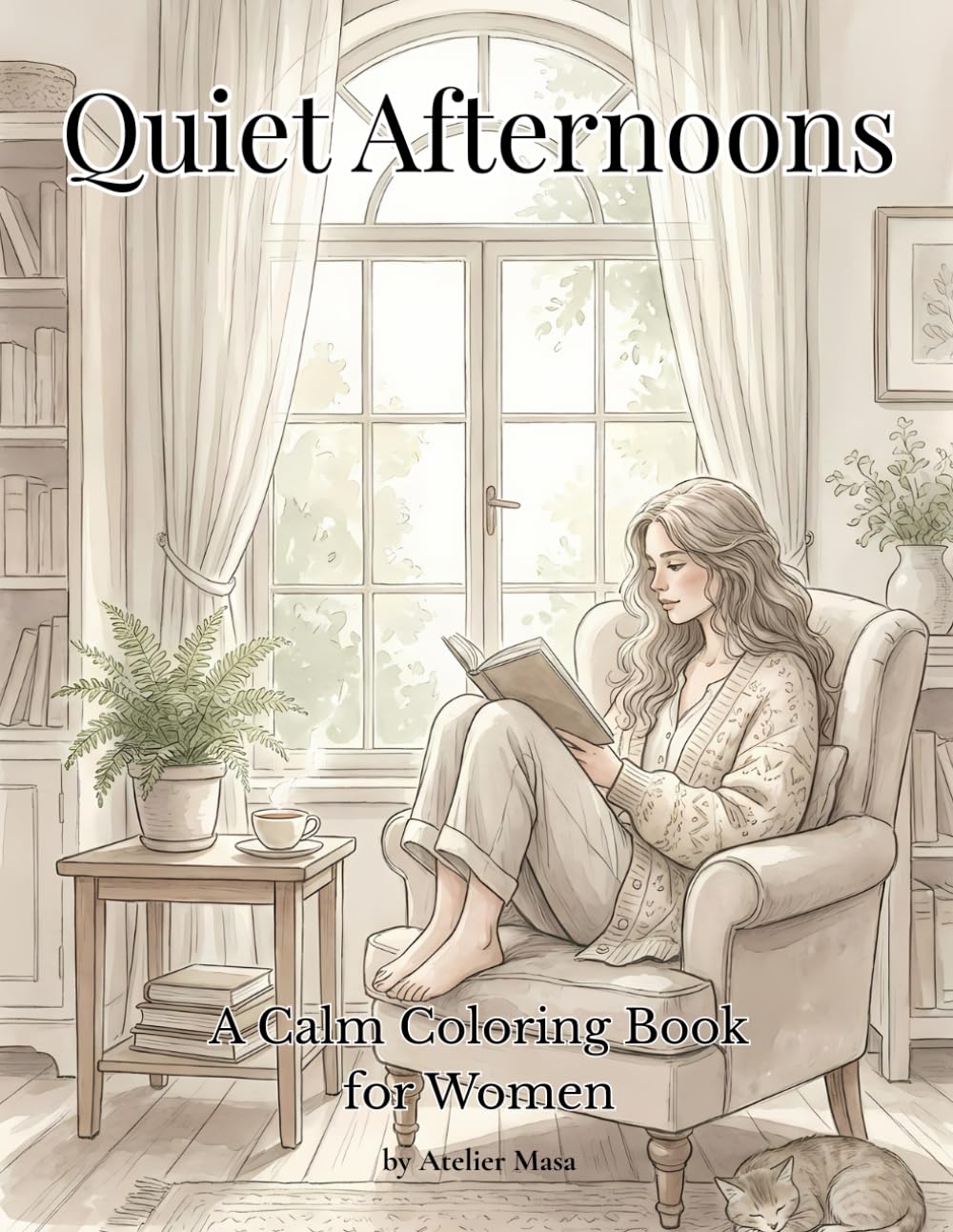 Quiet Afternoons: A Calm Coloring Book for Women