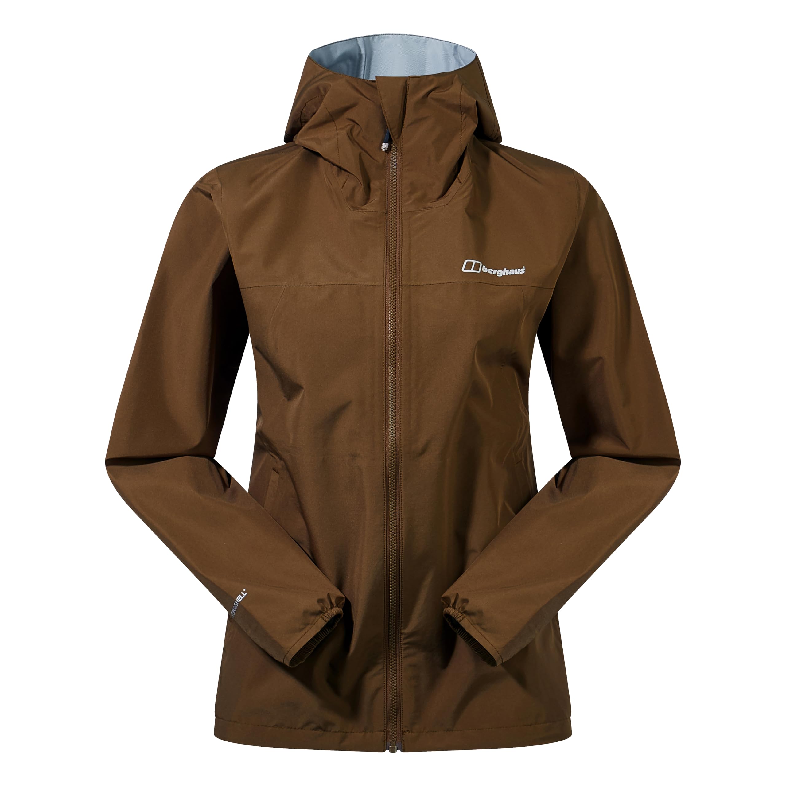 Berghaus Women's Deluge Pro Shell Rain Jacket | Durable | Breathable Coat, Bark, 18