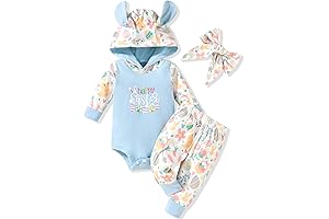 Adorable Newborn Easter Bunny Ears Onesie Romper Set
